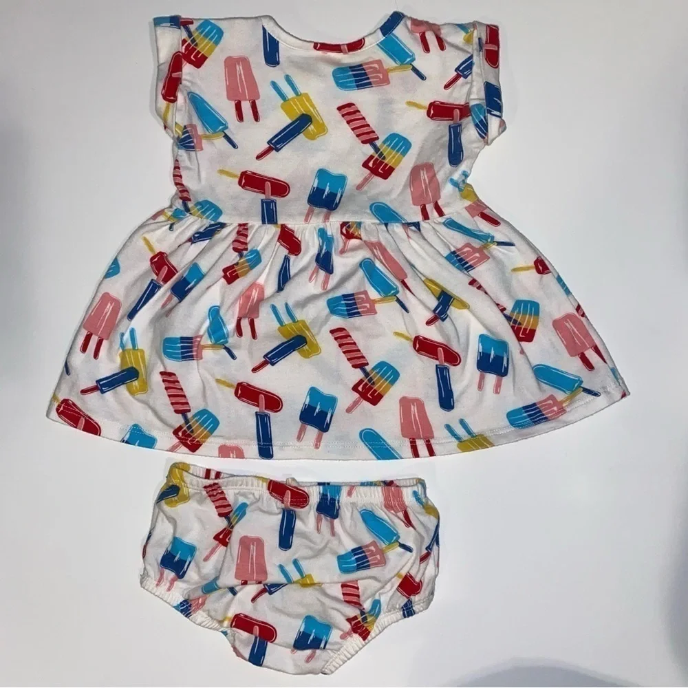 ⭐️3/$20 Tucker and Tate Short Sleeve summer dress with bloomers. Size 3 mo - Picture 3 of 3